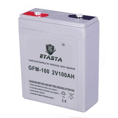 Lead-acid battery for stationary valve regulated 2v